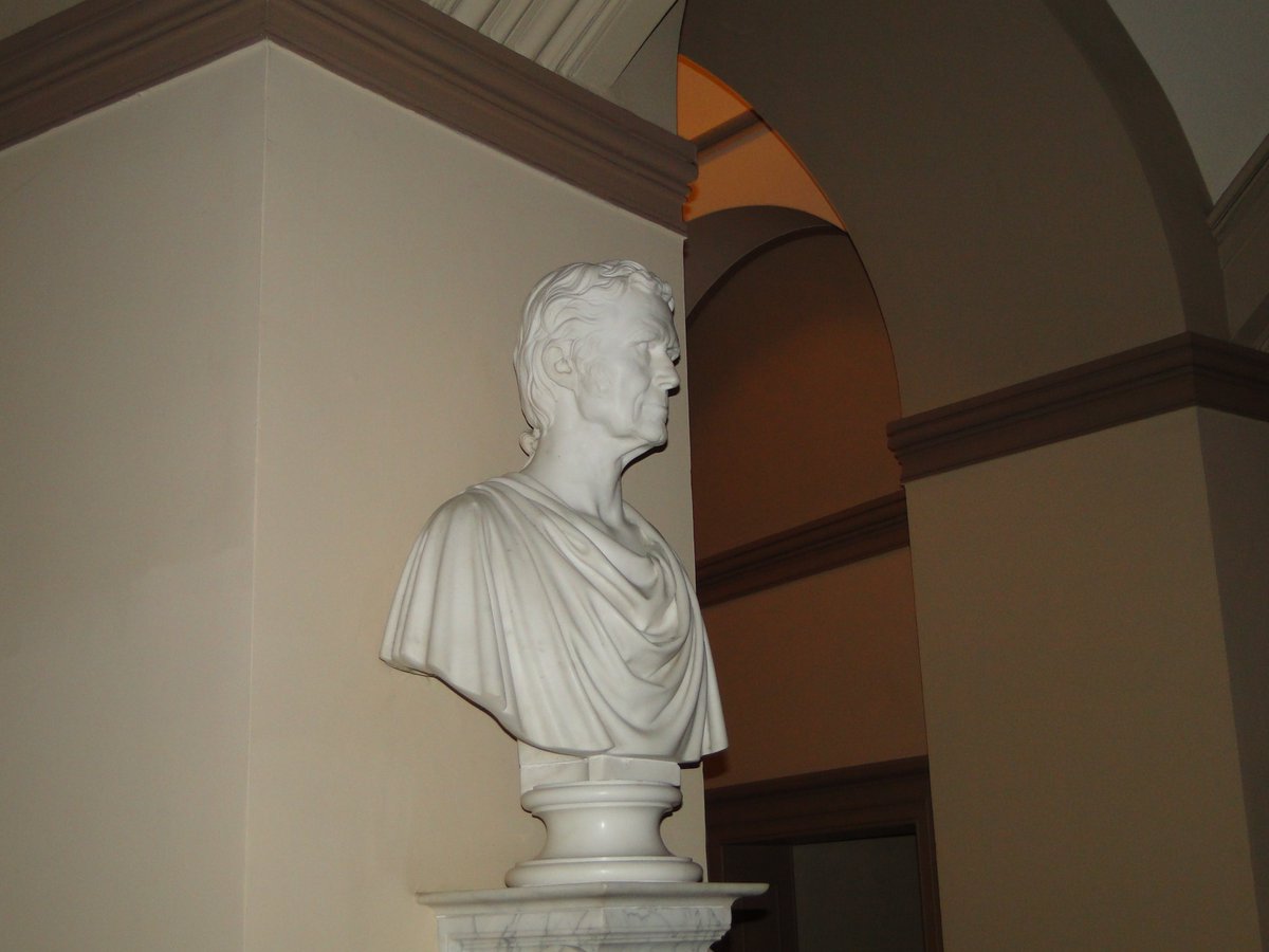 MarkWerling5's tweet image. John Marshall became Chief Justice of the Supreme Court today in 1801.  His bust at the U.S. Capitol.  #Law #Courts #JohnMarshall