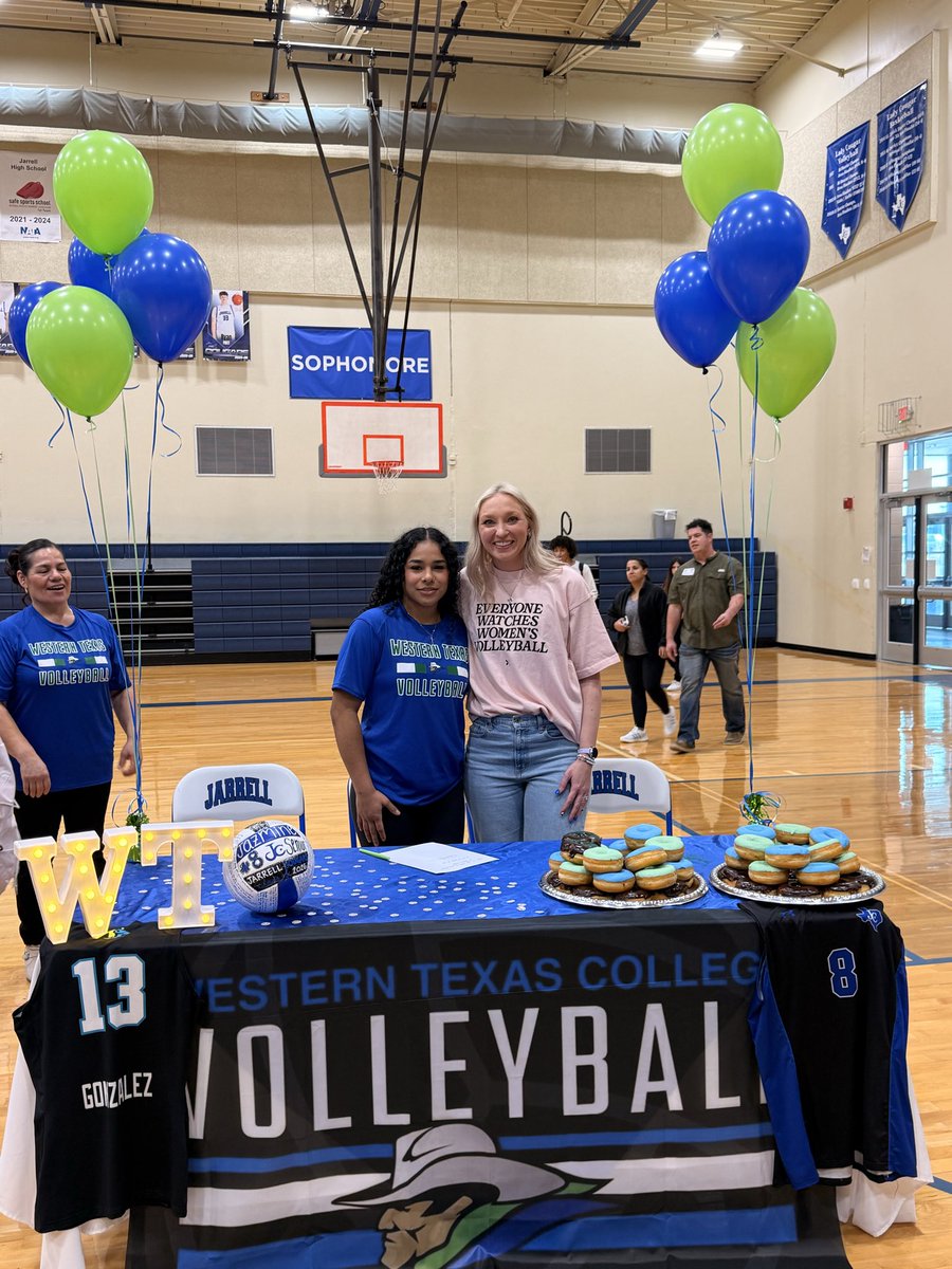 JarrellHSVB's tweet image. Congrats to Jazmine Gonzalez for signing today to Western Texas College! We are so proud of you and cannot wait to see you excel at the next level! 💙🏐 @Jarrell_ISD @LadyCougar_JHS