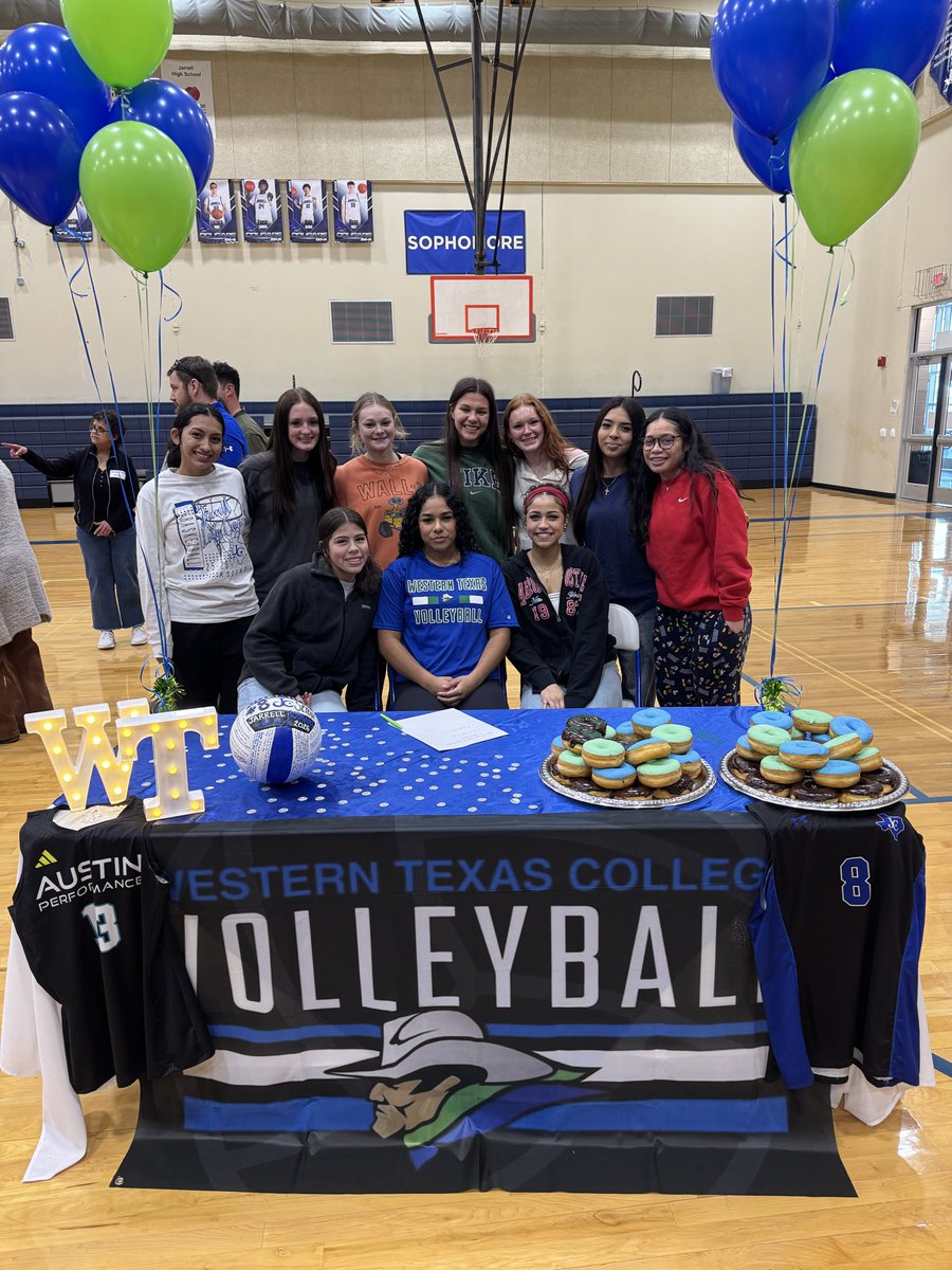 JarrellHSVB's tweet image. Congrats to Jazmine Gonzalez for signing today to Western Texas College! We are so proud of you and cannot wait to see you excel at the next level! 💙🏐 @Jarrell_ISD @LadyCougar_JHS