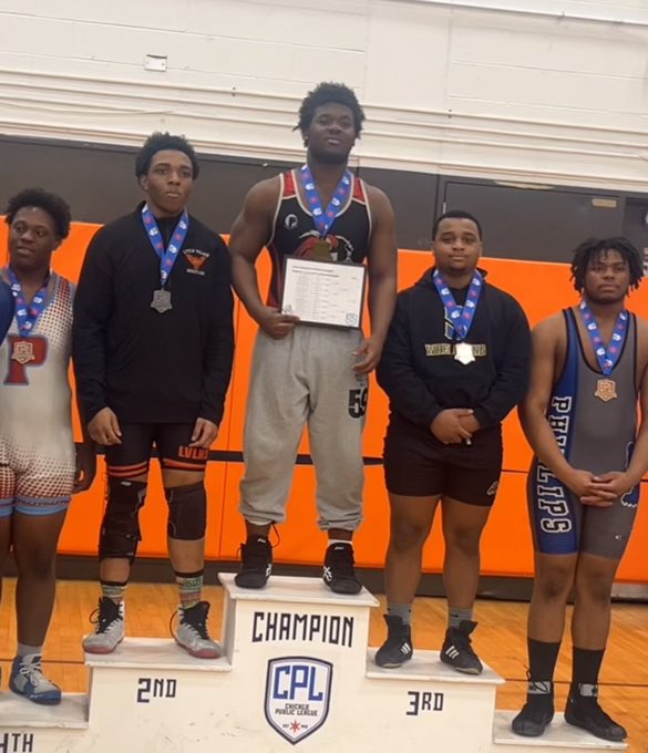 FrazierDantrell's tweet photo. Came 3rd in the CPL city tournament #simeon #CPL #wrestling #IHSA https://t.co/nmvBiVqQVu