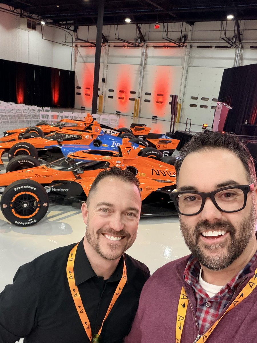 AustinBongen's tweet photo. @ZBrownCEO @ArrowMcLaren The McLaren Racing Center is truly a world class facility.  Thank you for letting @tbongen and I be a small part of the team’s history tonight. https://t.co/p1e0lPQeD1