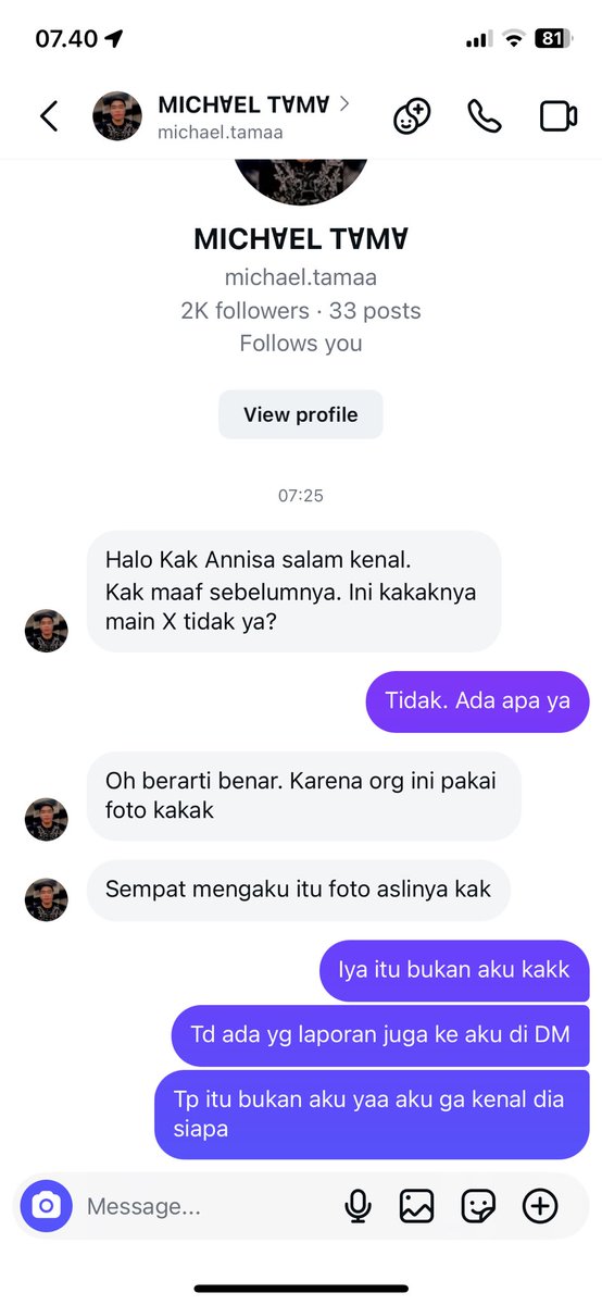 annisahppsr__'s tweet photo. @elledvny @antifakerclubs Akun tersebut ( @elledvny ) BUKAN SAYA dan bertindak tanpa izin.
Saya mengetahui hal ini dari banyak laporan DM yang masuk ke akun asli saya.

@antifakerclubs https://t.co/2YrppPpOmO
