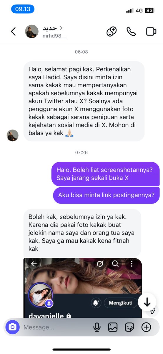 annisahppsr__'s tweet photo. @elledvny @antifakerclubs Akun tersebut ( @elledvny ) BUKAN SAYA dan bertindak tanpa izin.
Saya mengetahui hal ini dari banyak laporan DM yang masuk ke akun asli saya.

@antifakerclubs https://t.co/2YrppPpOmO