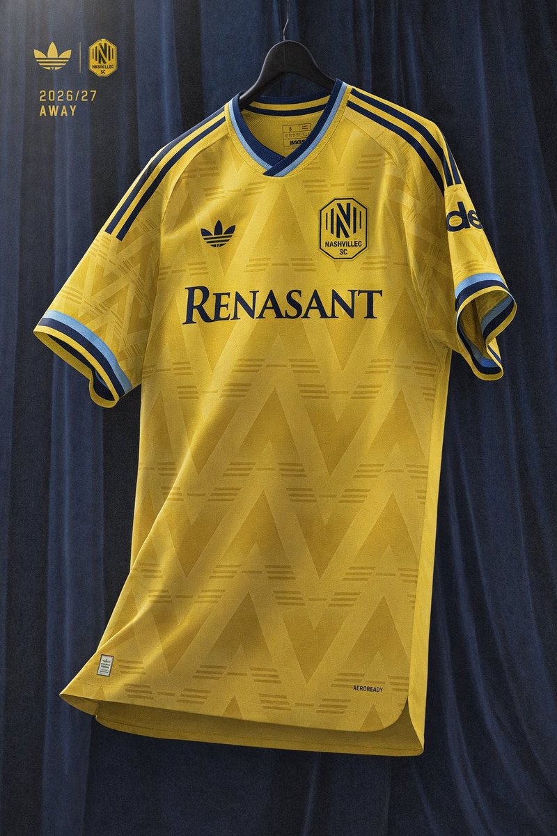 lukecbeckett's tweet photo. @NashvilleSC get your team to start making some better choices for your jersey design lineup. who stacks the logos in the center of the shirt? @adidas create some of the nicest shirts for other teams, why not follow the blueprint. Don’t tell me these wouldn’t sell like hotcakes https://t.co/5xnlaqwU5G