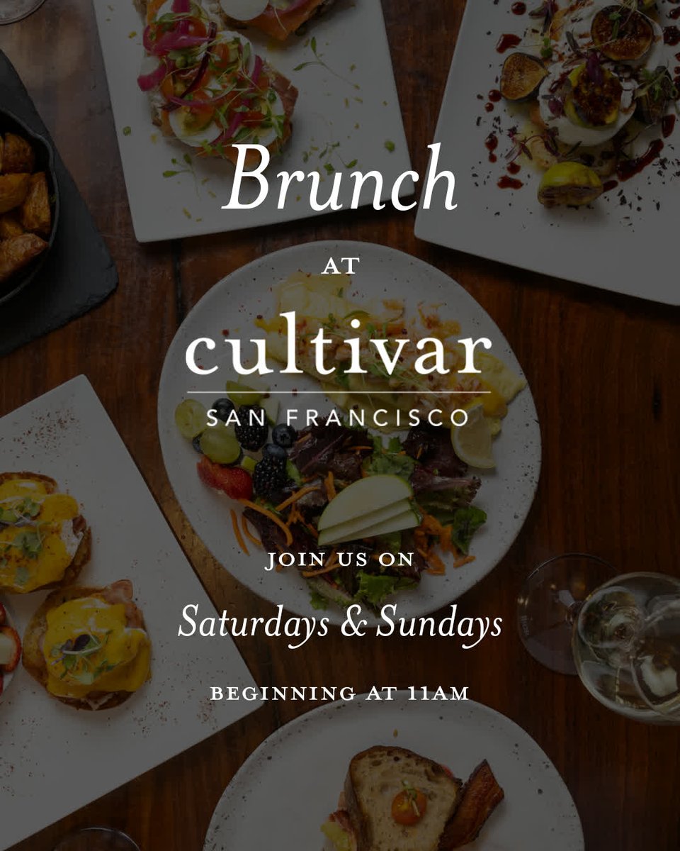 Join us every Saturday &amp; Sunday starting at 11am for a brunch of farm-to-table favorites, Napa Valley wines, and a cozy patio that's perfect for lingering. Bring a friend, grab a glass, and make brunch your favorite part of the weekend! 🥂 #cultivarsf #marinasf #sfbrunch
