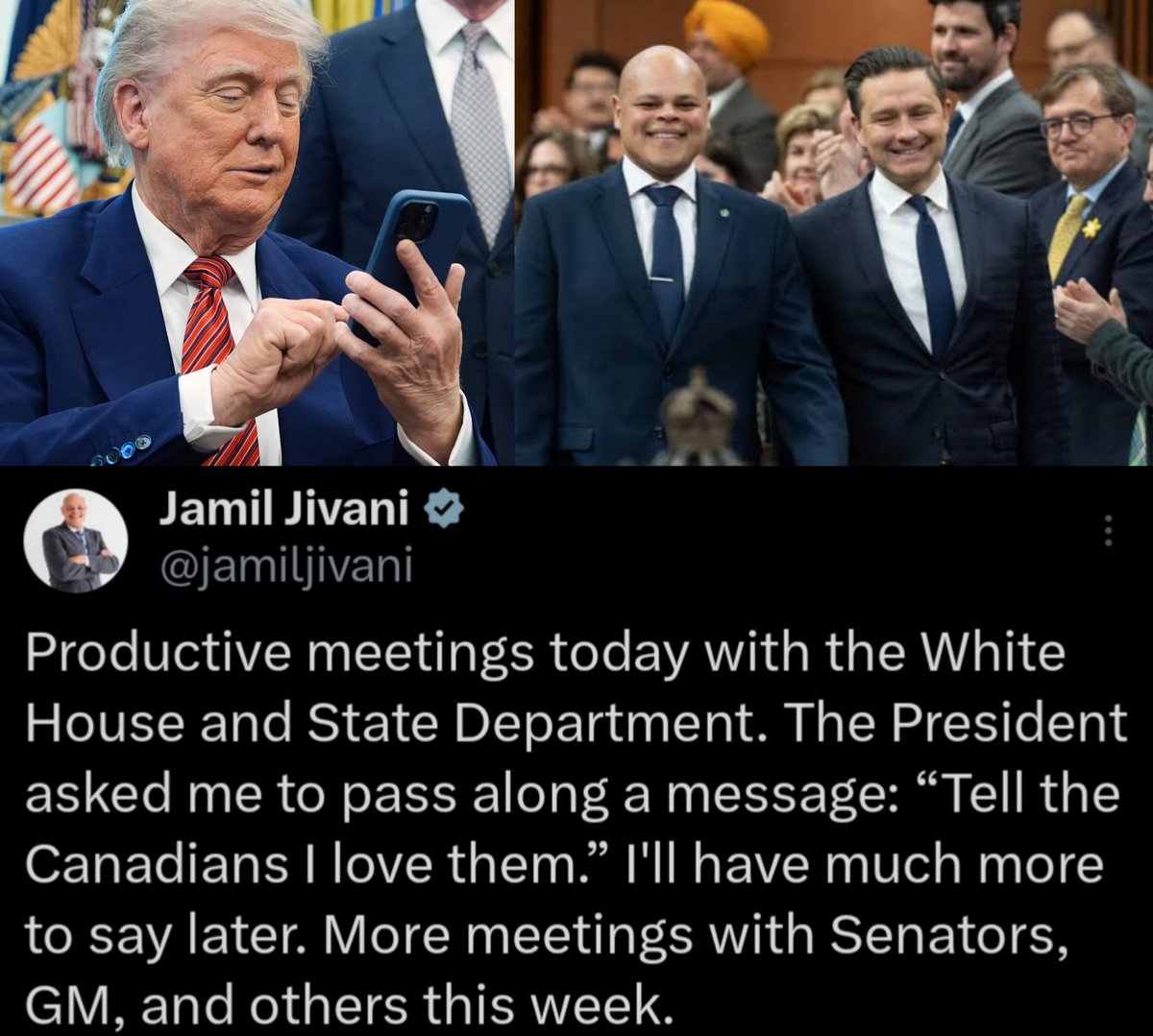 The Conservatives have made more progress getting Canada a trade deal with the United States in 24 hours than Mark Carney has in 10 months as Prime Minister

Imagine where our country would be now had we elected Pierre Poilievre 

Canadians made the wrong choice electing Carney