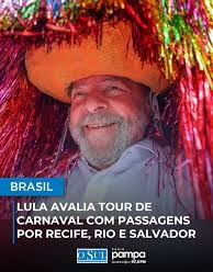 O presidente Lula vai à Marquês de Sapucaí no domingo de Carnaval para assistir ao desfile da escola de samba Acadêmicos de Niterói em sua homenagem.
#LulaNaAvenida