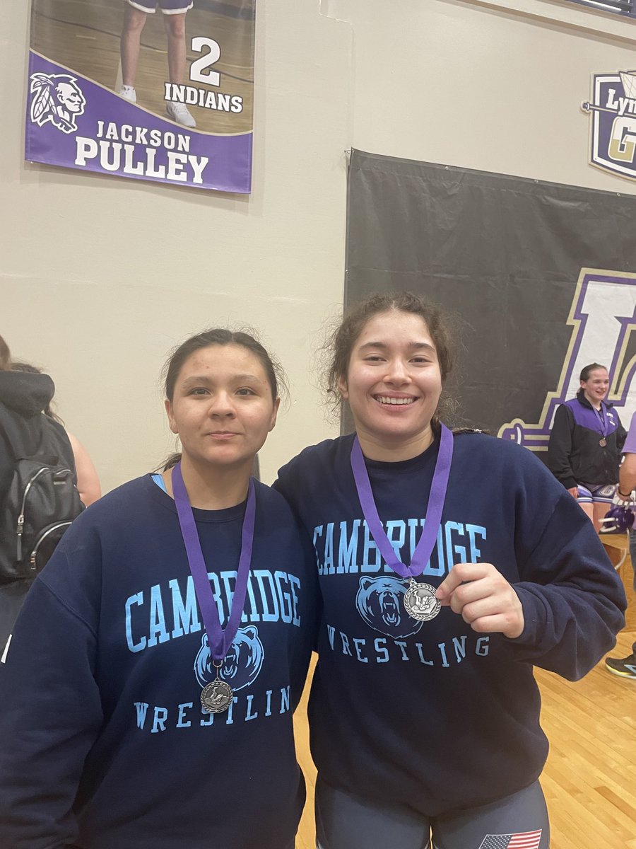 Maddie and Scarlette both will move onto the sectional tournament on Friday. Both finished second!