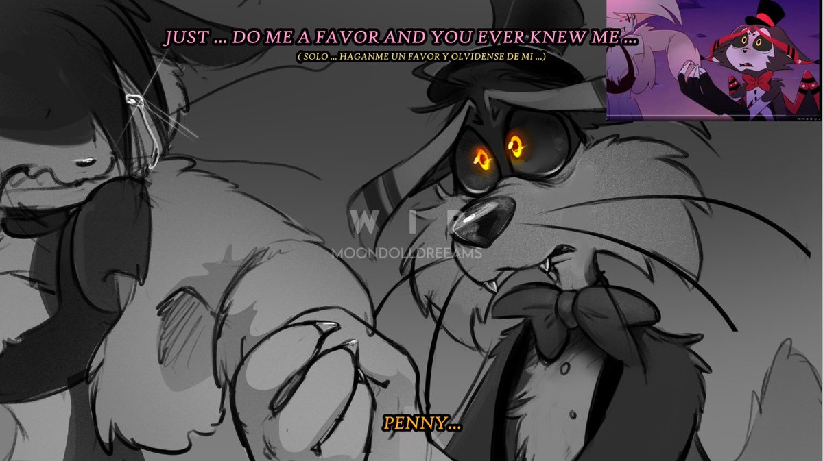 WIP - Just do me a favor
So sad this scene, also one of my favorites 🌧️
#LooneyTunes #HazbinHotel #angeldust #husk #hazbinhotelseason2