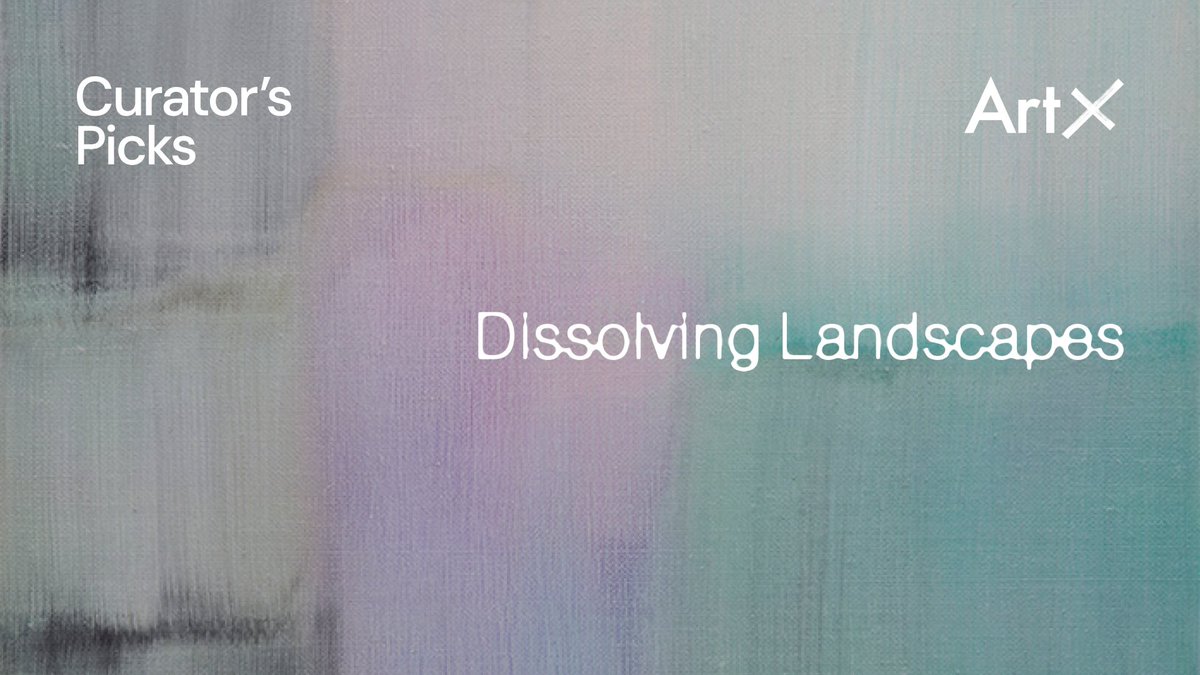 theArtXofficial's tweet photo. 【お知らせ】

ArtX「Curator’s Pick」
第二弾 Dissolving Landscapes を公開しました。
裏庭の白い木々、滲む水色。
染み込む赤と藍、深い青に浮かぶ石。

風景と抽象のあわいを漂う作品を通して、
「見る」という行為そのものに
あらためて向き合うキュレーションです。

▶ https://t.co/2s2W6M3BuW https://t.co/oHUrjFZNhN
