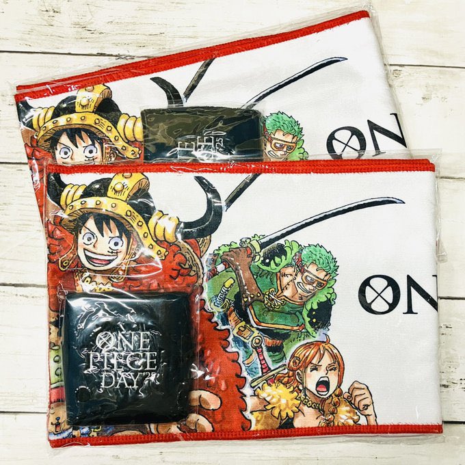 ONE PIECE マフラータオル+バッグ 再入荷】原画商品 〈ONE PIECE DAY'25〉 マフラータオル＆リストバンド