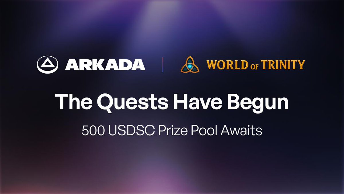 Building Together on Soneium 🌐

When @Arkada_GG teams up with Startale Superstars winner <a href="/worldoftrinity/">World of Trinity</a> on Startale App by <a href="/StartaleGroup/">Startale 💿</a>, this is what you get: real utility meeting competitive gameplay.

World of Trinity just dropped their latest Dynamic Challenge—and it's