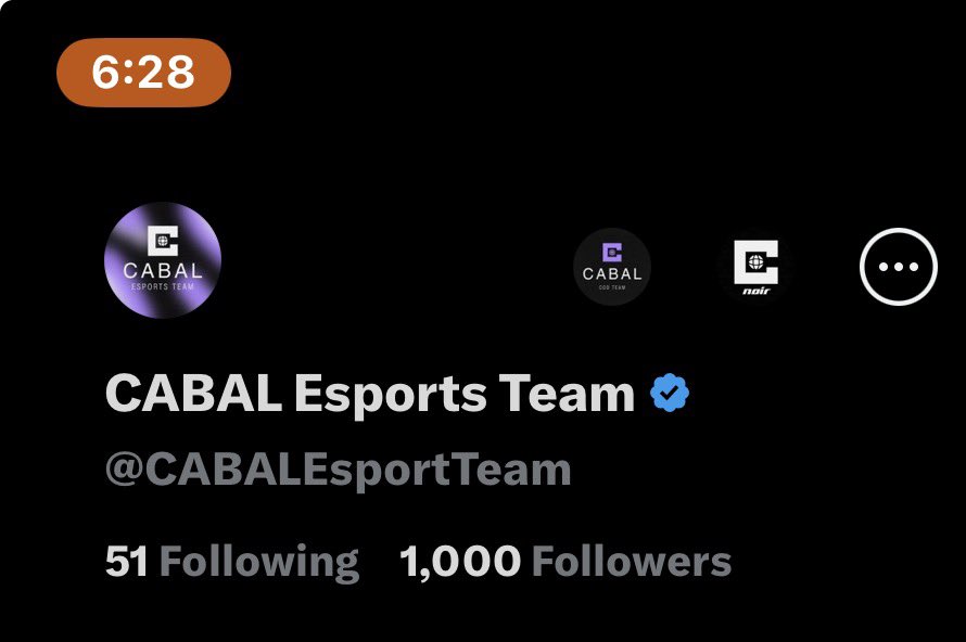 CabalEsportTeam's tweet photo. Gracias a todos🙏, los primeros 1000, ojalá muchos más por venir! Agradecemos a todos los ultras que nos han apoyado en el camino❤️‍🔥

#TheProgram | #DesdeLasSombras https://t.co/dHl5RgZyEf