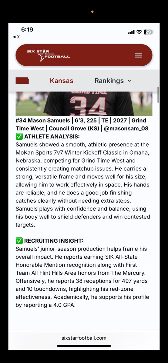 Mason Samuels tweet media