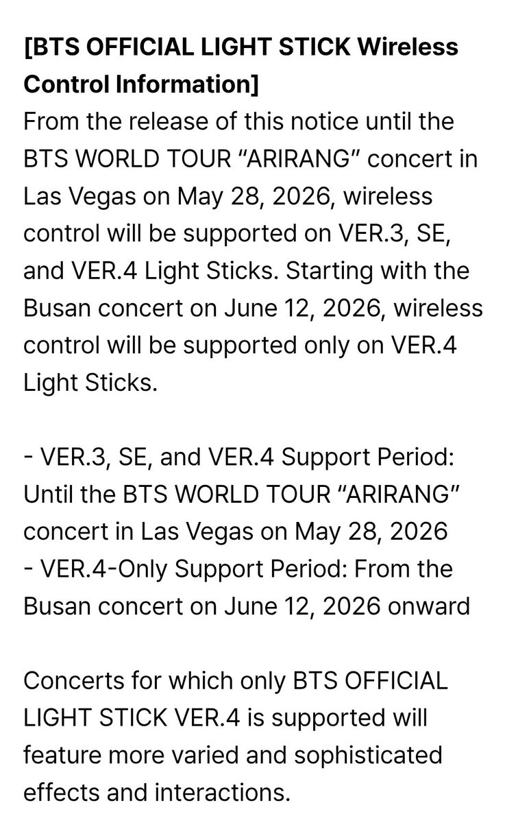 Not letting ver 3 and mots se sync up for the whole tour but only until busan is not cool tho, do better bighit 

We just spent a lot on tickets and many havent even gotten to use theirs for years