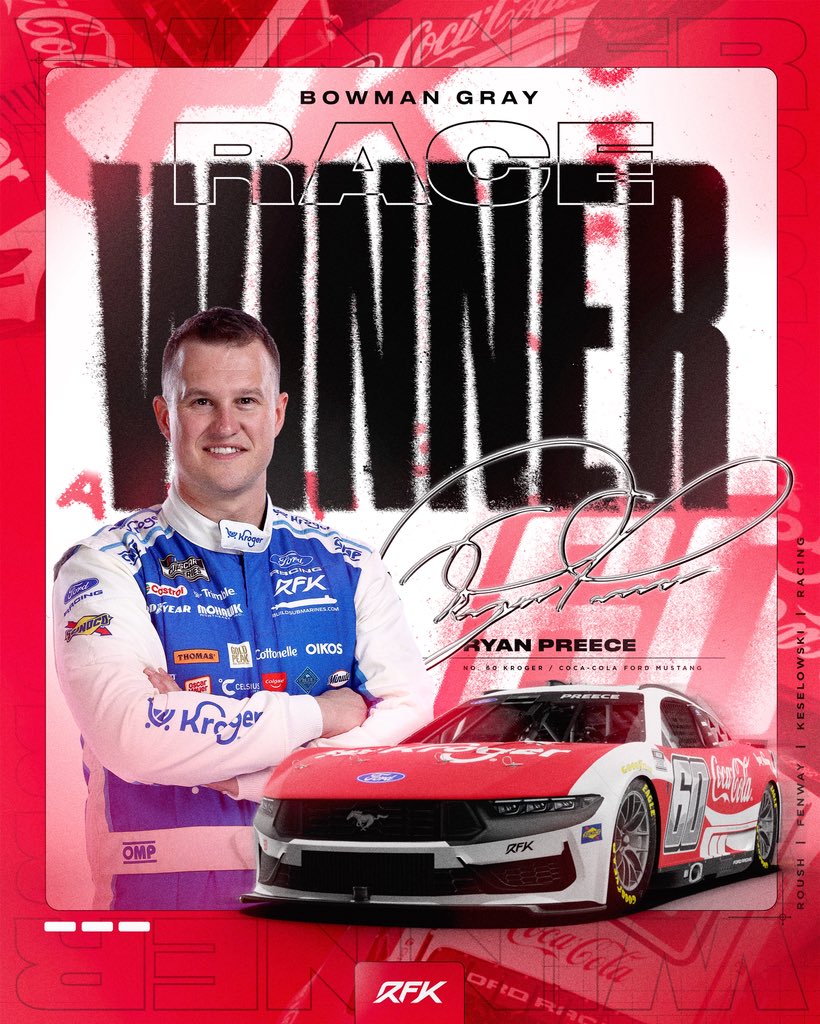 RFKracing's tweet image. RYAN PREECE IS A CUP SERIES WINNER! 🏆