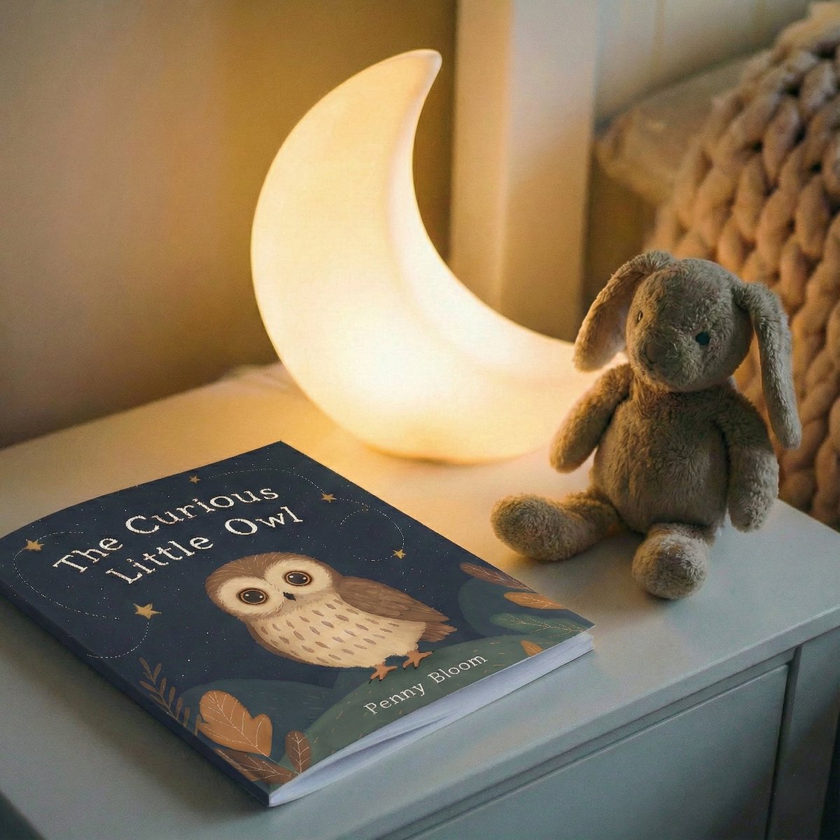 Setting the stage for sweet dreams. 🌙✨

Warm light, a soft friend, and a story about being brave. There is nothing quite like that quiet moment when the chaos of the day settles down and the reading begins.

The Curious Little Owl is the perfect addition to any nightstand for