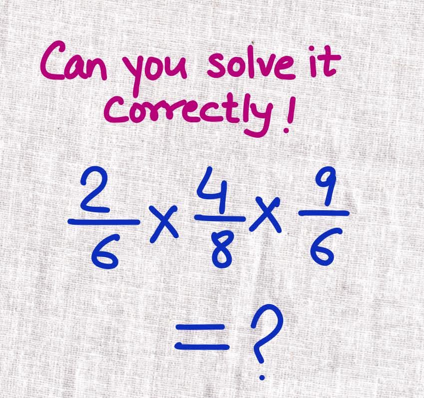 Can you solve it correctly?