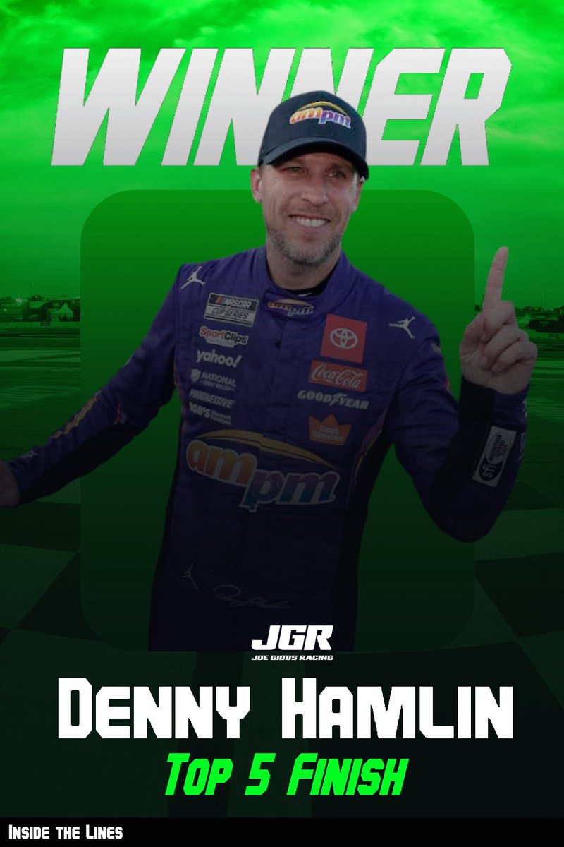 InsideAILines's tweet photo. 🤯SPEECHLESS

Denny Hamlin comes out of NOWHERE to steal a P5 and CASHES the first Best Bet of the 2026 season!

Season is off to a great start 🤑🤑🤑 https://t.co/zma8McMXTZ