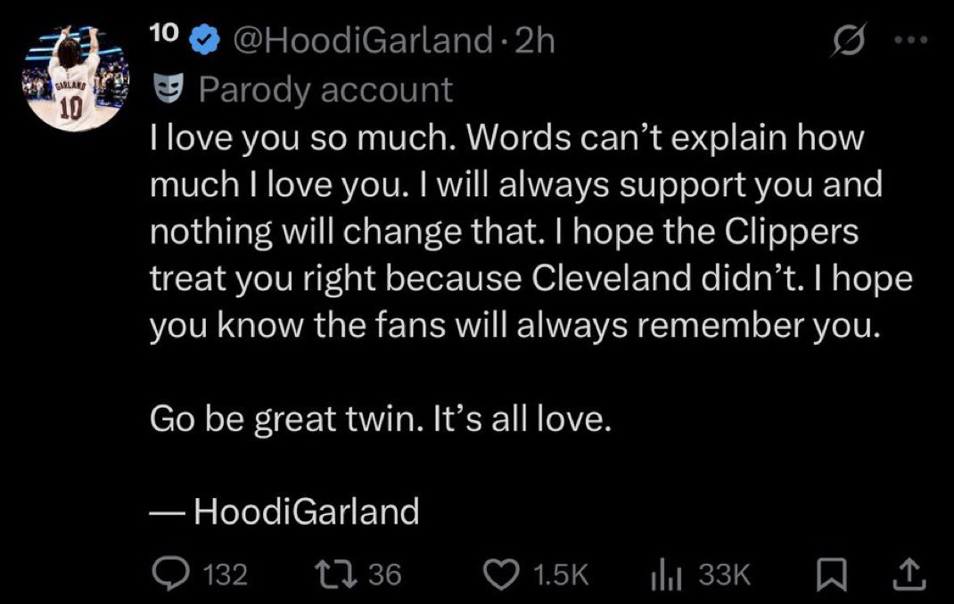 genuinely what is Darius Garland to Cavs fans???

mfs treating this worse than the Mavs fans treated Luka’s trade 😭