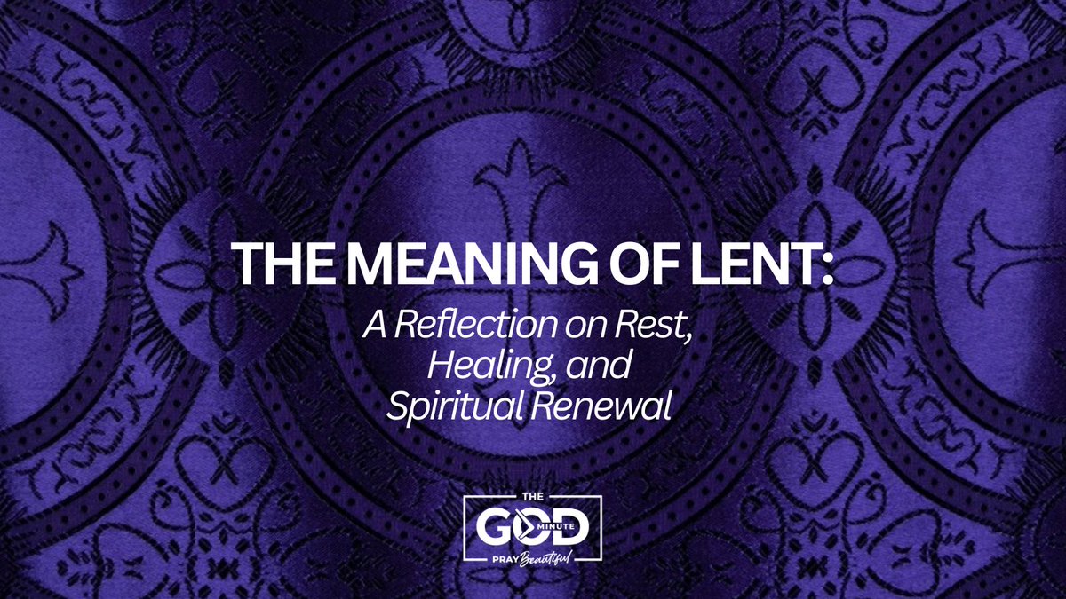 Lent isn't another burden—it's a sacred pause where God invites us to rest, heal, and care for life again. Fr. Guillermo Campuzano, C.M. reflects:
📖 Read: thegodminute.org/post/the-meani…