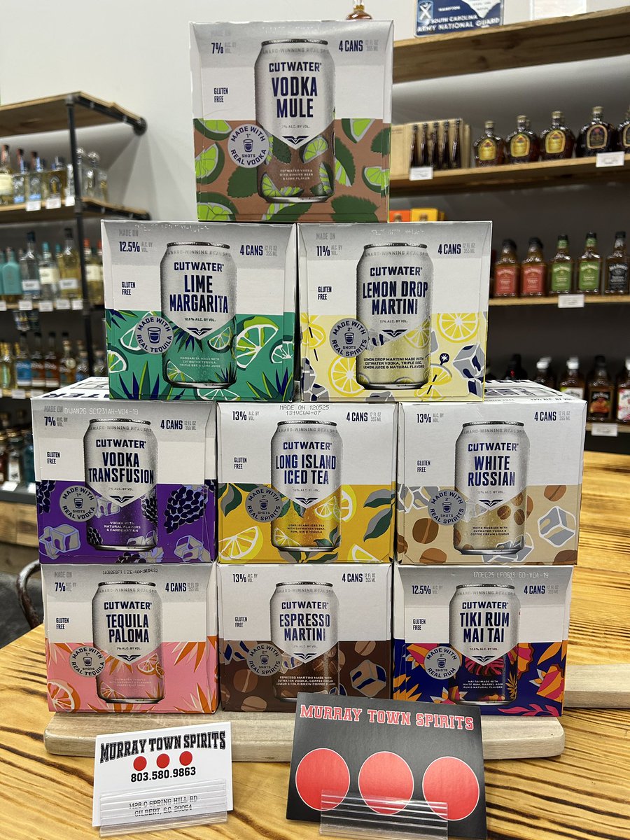 murraytown01's tweet photo. We are stacked up on Cut Waters. Stop in and grab a box while they last. Come see us on Augusta Highway in Gilbert. https://t.co/2zDXpAr2WJ