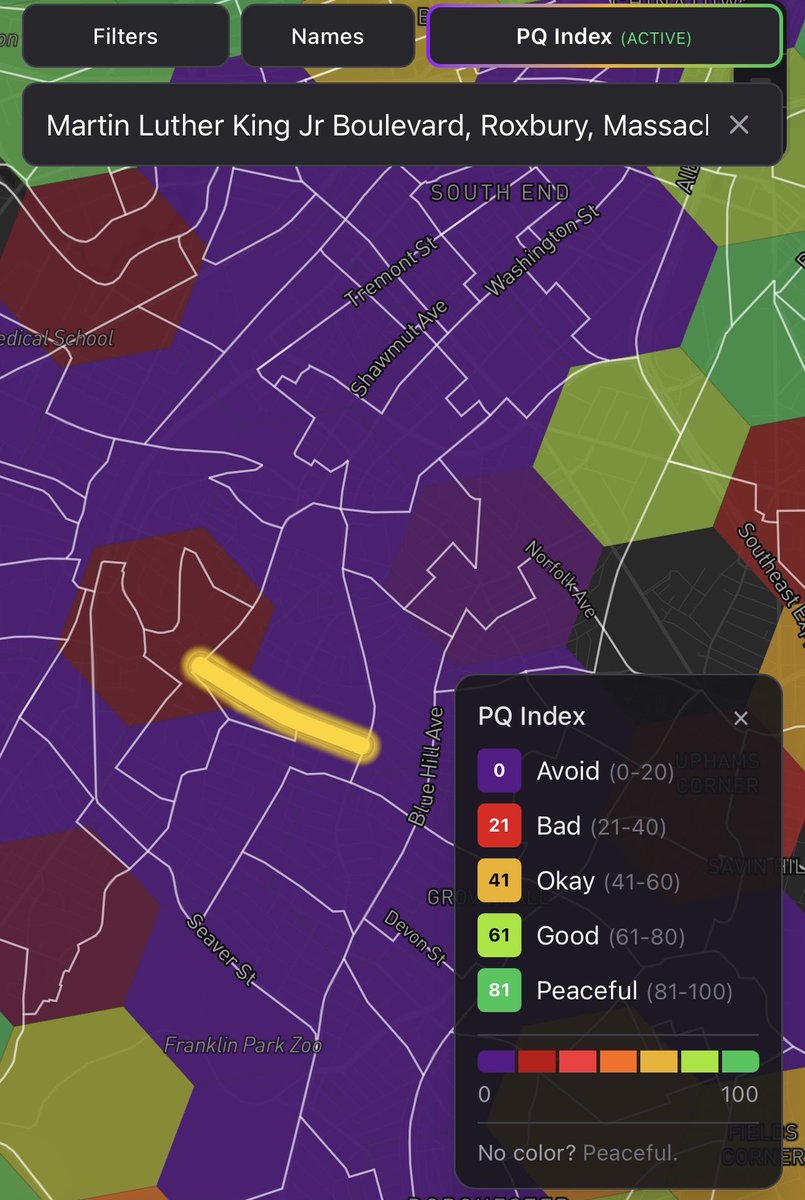 in honor of the civil rights icon Martin Luther King Jr., we have highlighted every street dedicated to him in gold

his legacy lives on at peaceandquiet.io