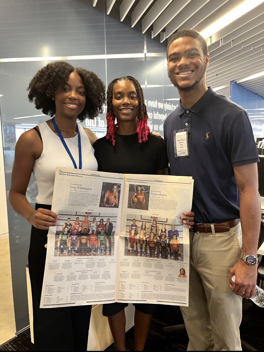 jonathan_brown0's tweet photo. Really devastated about the shuttering of Washington Post’s Sports department. 

My older sister @taylorbrown_31 was Washington Post All-Met Player of the Year for Girl’s Basketball in 2011.

My younger sister was a Metro/Local News Intern at the Washington Post in Summer 2024. https://t.co/Xjcy5CDROJ