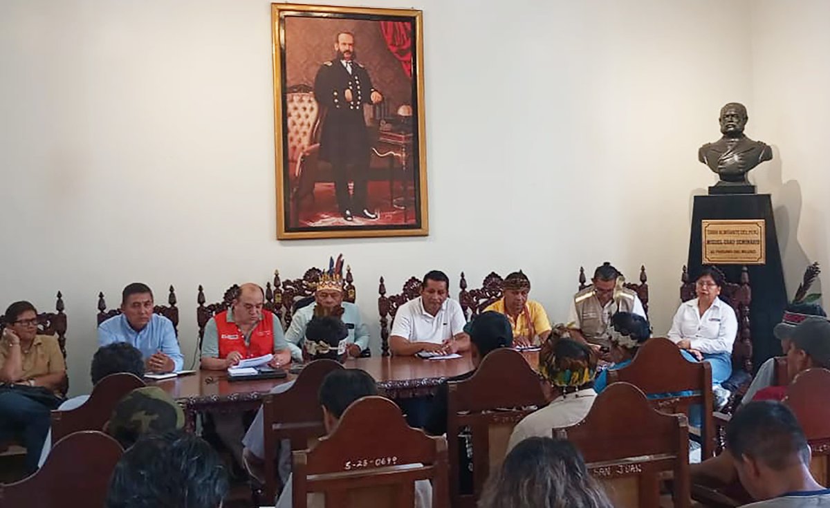 pcmperu's tweet image. #PCMInforma | ¡Avanzamos en el desarrollo territorial de #Loreto! 🌳

Desde la PCM, a través de la Secretaría de Gestión Social y Diálogo, instalamos el Grupo de Trabajo encargado de impulsar el bienestar de los pueblos indígenas y comunidades de la cuenca del río Tigre. Este