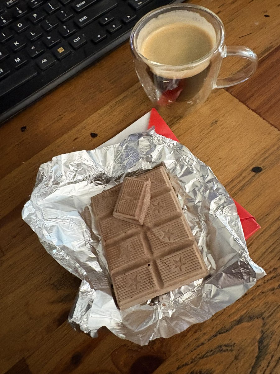 Trying some chocolate from Ghana 🇬🇭 my Ghanaian team member brought me… I like it - not super sweet!