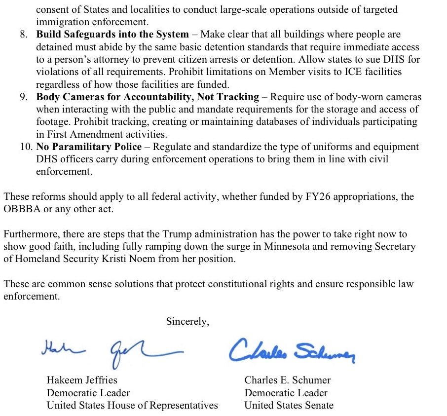 EricLDaugh's tweet image. 🚨 BREAKING: Conservatives are demanding the Congressional GOP HOLD THE LINE after Hakeem Jeffries and Chuck Schumer demanded ALL 20M+ illegals get warrant from a judge to be deported, in exchange for DHS funds

They want to unmask and dox agents  

NEVER!