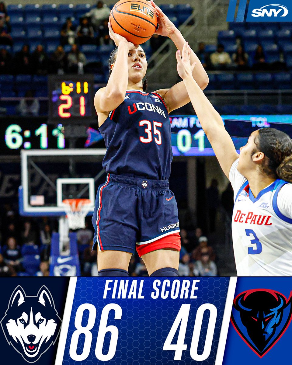 40 straight wins by UConn!

And the Huskies are 24-0 on the season!