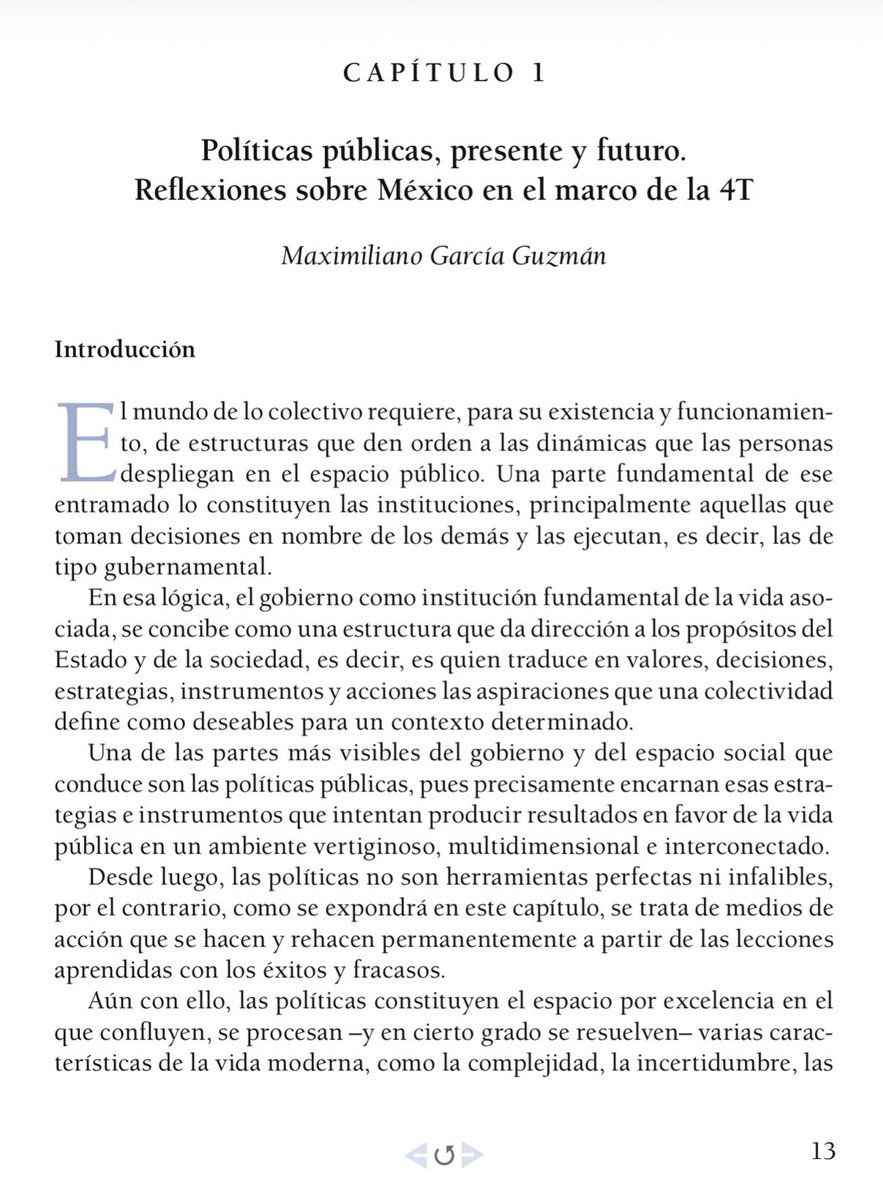 Les invito a consultar este libro sobre las políticas de la 4T.

Escribí sobre el estado institucional global de las políticas en el periodo de AMLO. 

Agradezco a coordinadoras por la invitación, en particular a la Profa. Paty Martínez.

Obra completa:
ciid.politicas.unam.mx/www/libros/978…