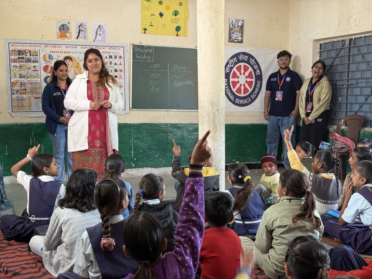 NSSVITBhopal's tweet image. Inspired by a powerful inaugural address that set the tone for service and responsibility. The day continued with powerful awareness rallies, which emphasized the strength of youth, unity and effective participation in nation-building.

#nssunit #nssindia #Camp2026