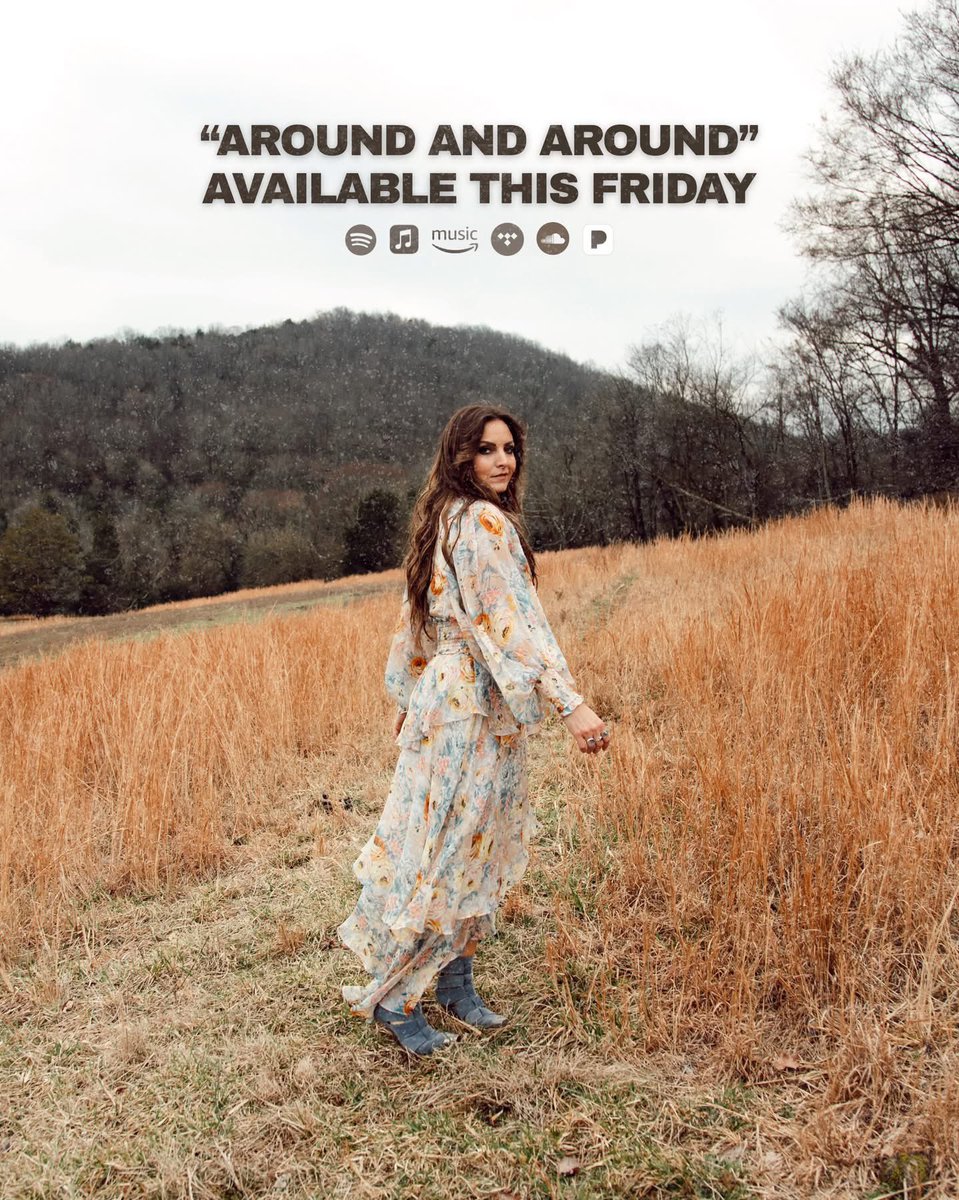 brittaylormusic's tweet photo. “That’s the way the wind keeps blowin’, that’s the way the deal goes down” my new single Around and Around is out this Friday and I can’t wait for you to hear it!

You can pre-save it now at https://t.co/vLzL96ShIN 🤍

#aroundandaround #newsong #countrymusic https://t.co/uF2gS3n4sO