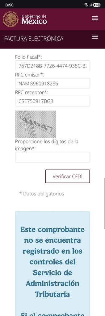 ClaudiAnaya's tweet image. Y el cfdi parece falso, según la plataforma del @SATMX 
Ahora si que aplica prisión preventiva oficiosa a todos los involucrados en ese comprobante.