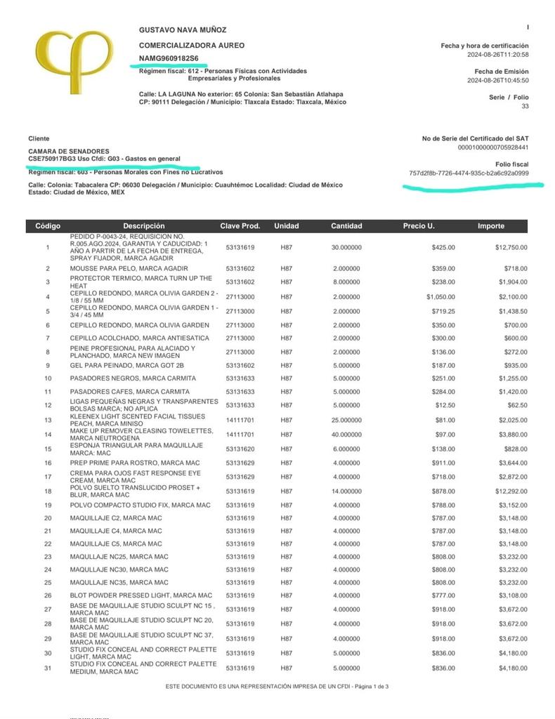 ClaudiAnaya's tweet image. Y el cfdi parece falso, según la plataforma del @SATMX 
Ahora si que aplica prisión preventiva oficiosa a todos los involucrados en ese comprobante.