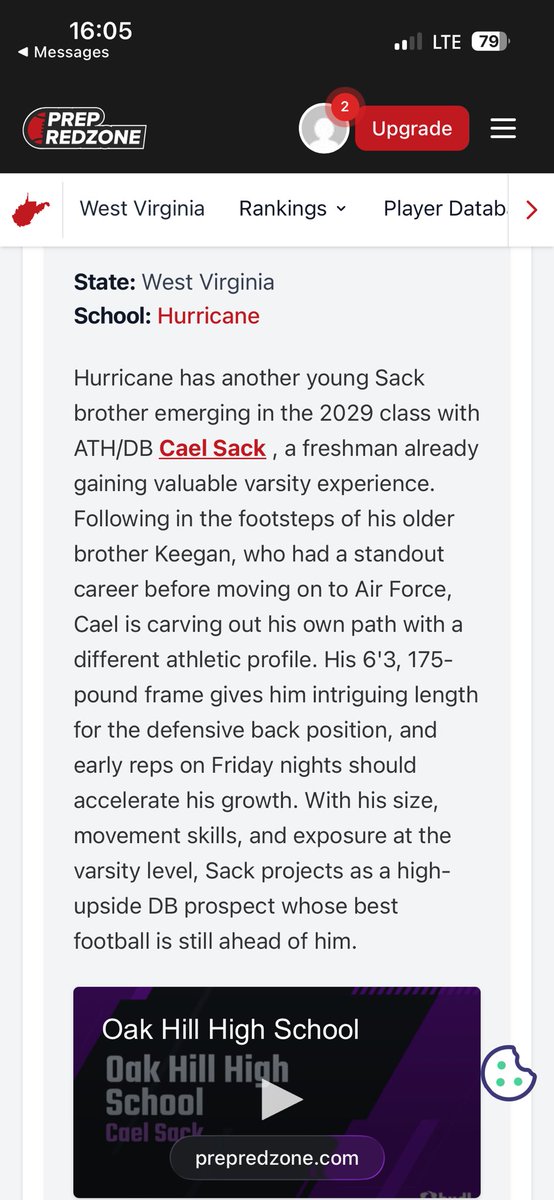 ⁦<a href="/SackCael/">Cael Sack</a>⁩ ⁦<a href="/PrepRedzoneWV/">Prep Redzone West Virginia</a>⁩