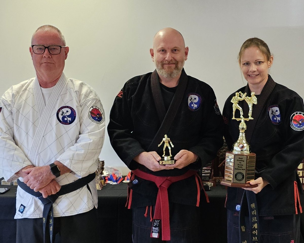 asiapacificself's tweet photo. Luke was awarded the trophy for 'Best JBI Grading to Yellow Belt in 2025', under our new syllabus. Congratulations Luke. #centenarytrophies #MartialArts #selfdefence #combativemindset #Jissenbudo #JBI https://t.co/j0OQQliOKG