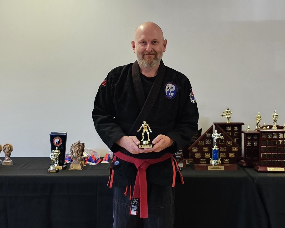 asiapacificself's tweet photo. Luke was awarded the trophy for 'Best JBI Grading to Yellow Belt in 2025', under our new syllabus. Congratulations Luke. #centenarytrophies #MartialArts #selfdefence #combativemindset #Jissenbudo #JBI https://t.co/j0OQQliOKG