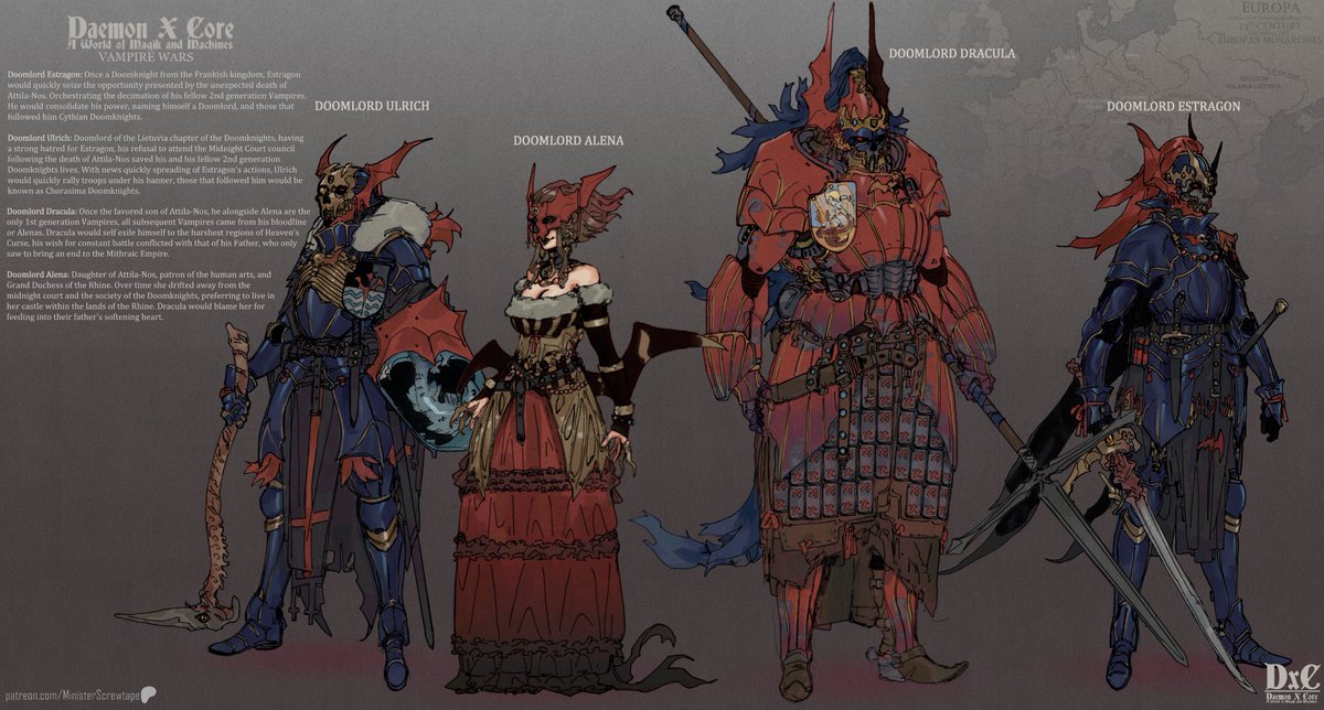 Doom lords of the fractured court.