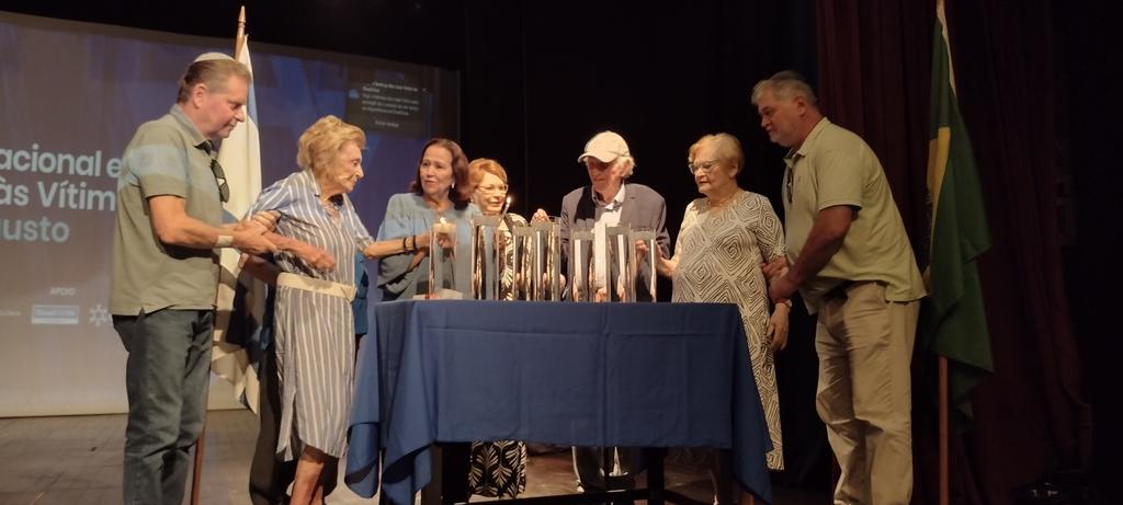shirleyfarber's tweet photo. Celebrating Holocaust Rememberance Day in Rio de Janeiro https://t.co/nmX8PtRJV4