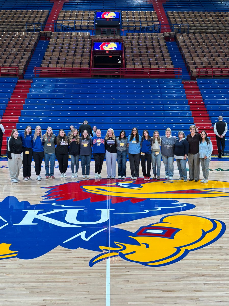 National Girls &amp; Women in Sports Day crew for ESPN+  &amp; Rock Chalk Video!  Great show by great women!!