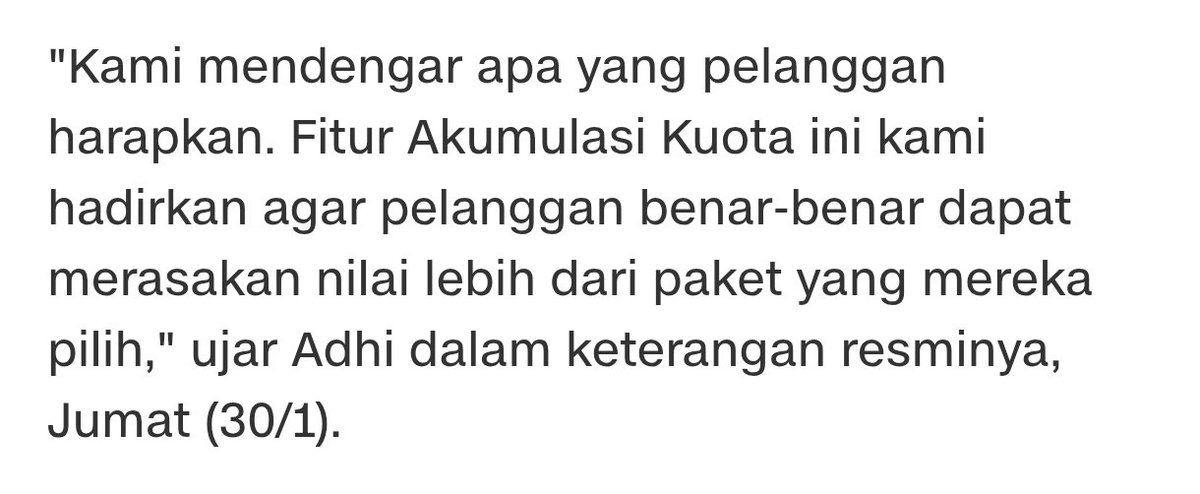 "Kami mendengarkan apa yg pelanggan harapkan."

Mbelgedes. Kalo belum sampe digugat ke MK jg ga digubris ah 😂