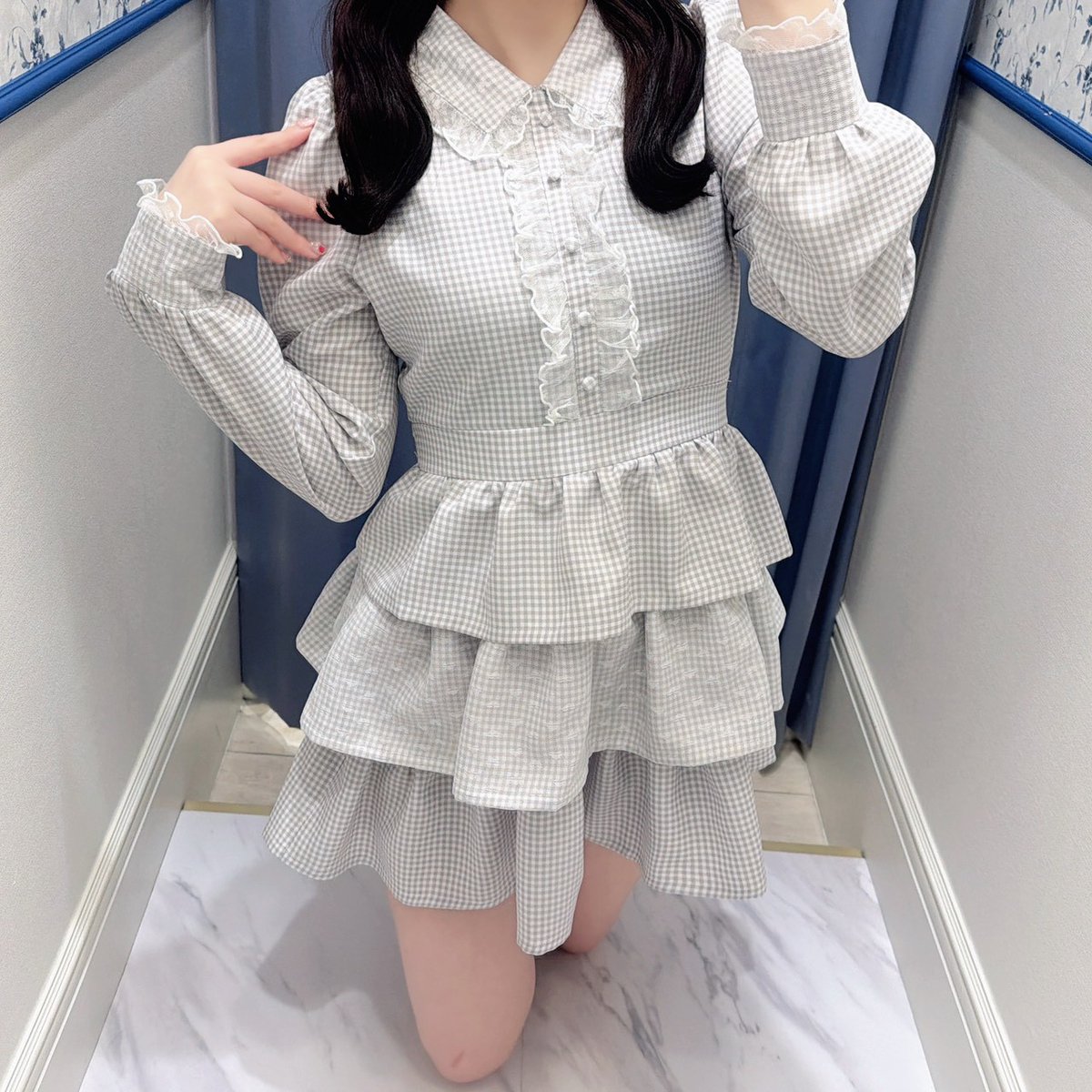 ❤︎evelyn 池袋店❤︎ #ハートレースティアードOP color : IGY / CH