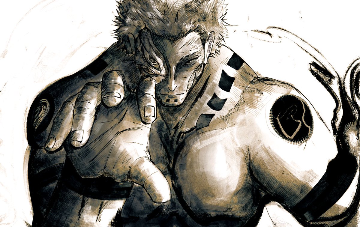 Sukuna art, from Jujutsu Kaisen

#JujutsuKaisen #sukuna #digitalart #fanart #art #jjk #sukunaryomen