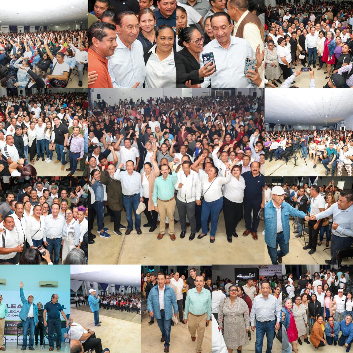 Con el Comité Ejecutivo Nacional y el Comité Estatal de la CROC,asistimos a la Asamblea General de la Sec.35 de <a href="/CrocCancun/">CROC Cancún</a>, un espacio de diálogo y unidad,donde mas de 1,200 trabajadores tomaron acuerdos de manera unánime para seguir mejorando sus condiciones laborales y de vida