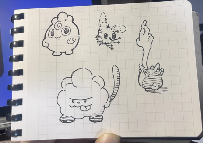 アナログらくがき 不機嫌ポケモンが好きなのかな 