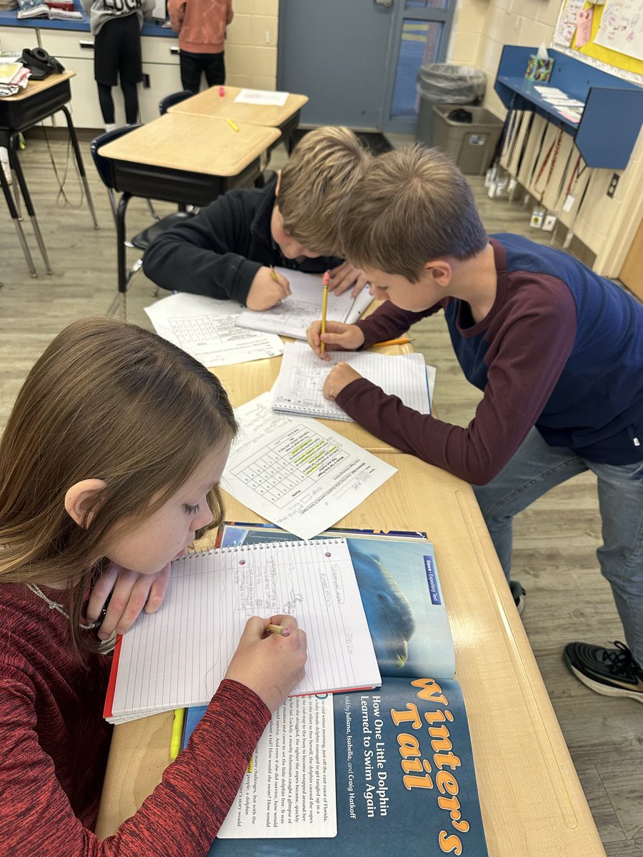 Students in Ms. Martin’s 5th grade class used AVID writing and collaboration strategies to practice sequential order.