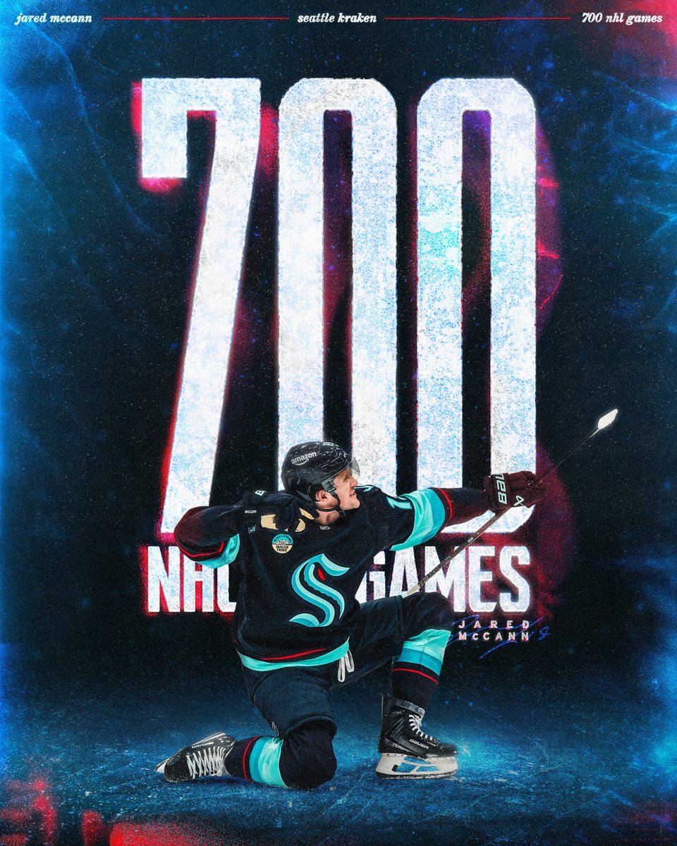 700 @NHL games in the cann 🥫🥫 Congrats Jared McCann on reaching